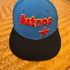 Houston Astros Blue and Black Cap size 7